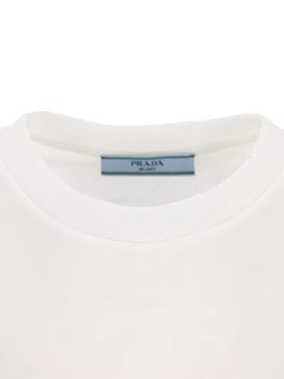 Prada Triangle Logo Cotton T-shirt