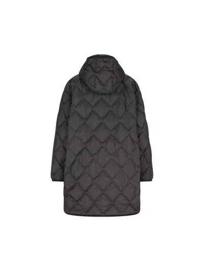 Woolrich Hooded Down Jacket In Black