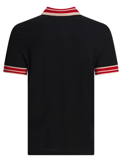 Valentino Vlogo Signature Cotton Polo Shirt In Black