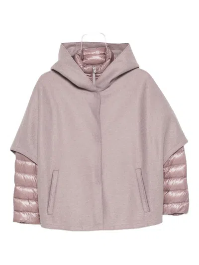 Herno Women Hooded Puffer Jacket In Pink