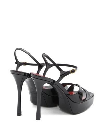 Saint Laurent 110mm Crossover Platform Sandals