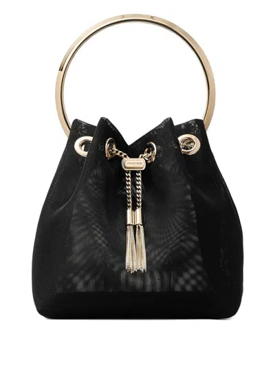 Jimmy Choo Mesh Bon Bon Top-handle Bag