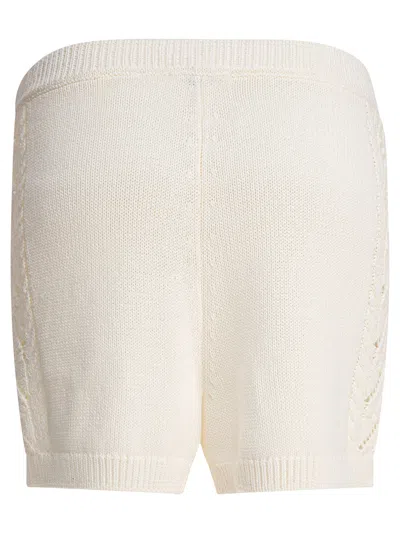 Loulou De Saison Cotton Crochet Shorts
