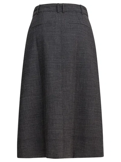 Soeur High-waisted Midi Skirt Featuring Pockets