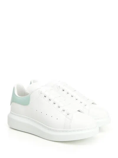 Alexander Mcqueen Leather Sneakers With Thick Sole And Perforated Design