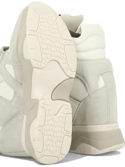 Isabel Marant Women Balskee Suede Sneakers With 90mm Heel In White