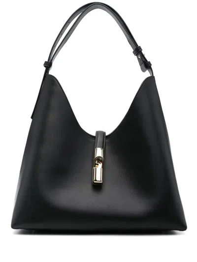 Furla Borsa Goccia M Hobo Nera In Black