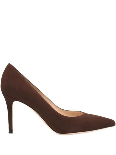 Gianvito Rossi Gianvito 85 Black Suede Pump