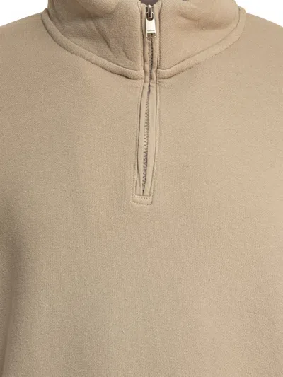 Nonnative Half-zip Beige Sweatshirt With High Collar