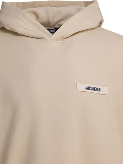Jacquemus Logo Sweatshirt In Neutral