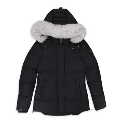 Moose Knuckles Nwt  W Cloud 3q F Blk W/nat Puffer Jacket Size S $1150 In Black