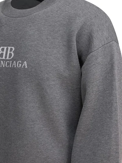 Balenciaga Crewneck Sweater 818422t3368 1380 In Gray