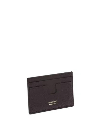 Tom Ford T Line Wallets & Card Holders Bordeaux