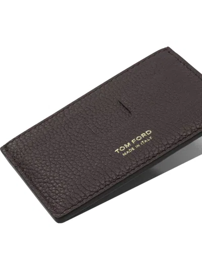 Tom Ford T Line Wallets & Card Holders Bordeaux