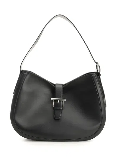 Alexander Mcqueen T-bar Shoulder Leather Bag Shoulder Bags Black