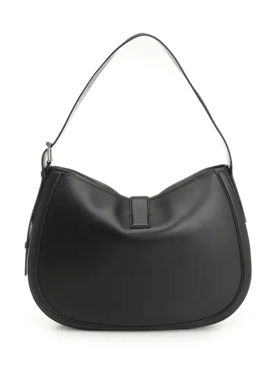 Alexander Mcqueen T-bar Shoulder Leather Bag Shoulder Bags Black