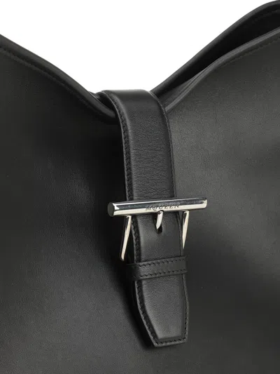 Alexander Mcqueen T-bar Shoulder Leather Bag Shoulder Bags Black
