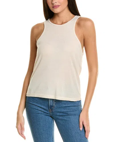 Monrow Light Racer Tank In White