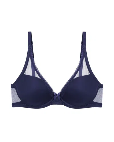 Journelle Women's Blue Victoire Plunge Bra Midnight
