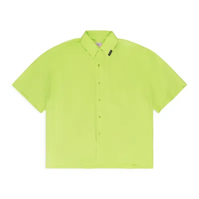 Martine Rose Green Camisole Button-down Shirt In Green