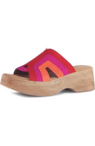Gabor Women's Platform Sandal In Fire