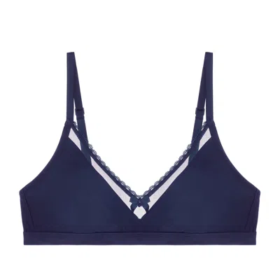 Journelle Women's Blue Victoire Bralette Midnight