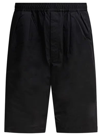 Daiwa Pier39 Pleated-details Shorts In Black
