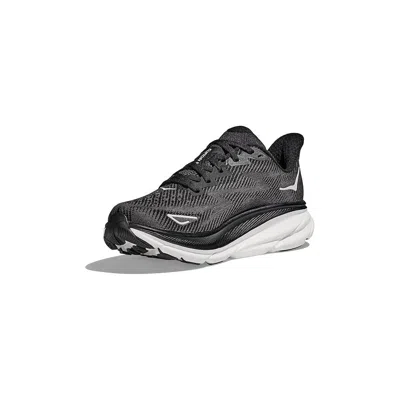 Hoka One Womens Clifton 9 Road Running Shoes - Black/white