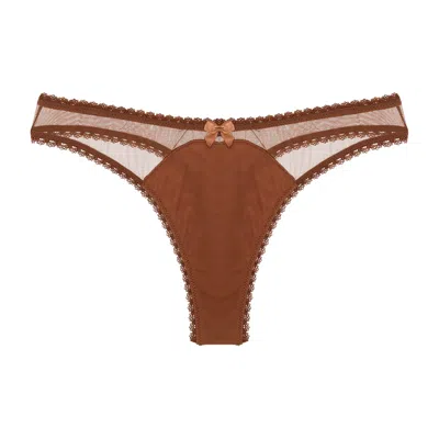 Journelle Women's Brown Victoire Thong Cannelle