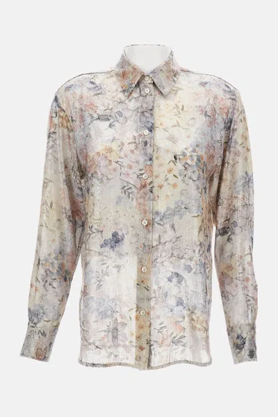 Golden Goose Floral Sequin Embellished Shirt