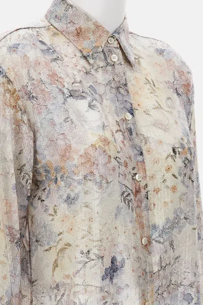 Golden Goose Floral Sequin Embellished Shirt