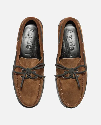 Aeyde Harris Cow Suede Leather Tobacco