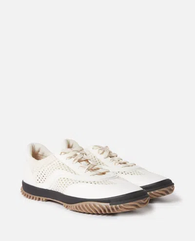 Stella Mccartney S-wave Sport Alter Mat And Mesh Sneakers White In White