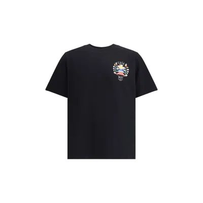 Casablanca Casa Way Mountain Printed Organic Cotton-jersey T-shirt In Black