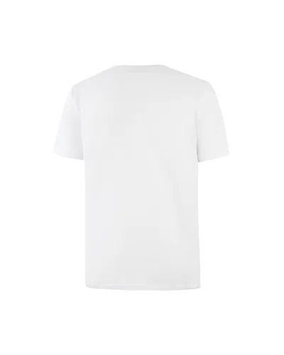 Elisabetta Franchi White Cotton Jersey T-shirt With Necklace Detail In White
