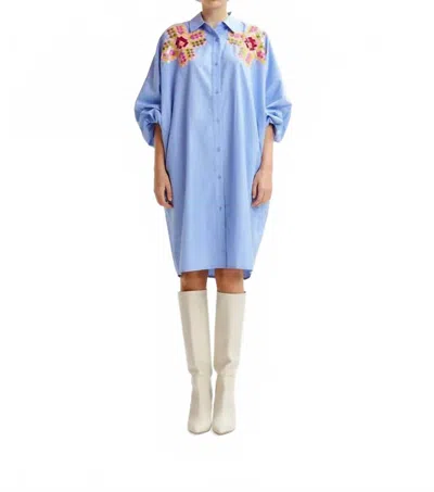 Essentiel Antwerp Hagittarius Dress In Denim Blue