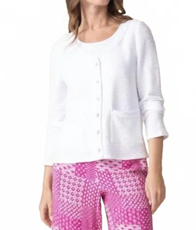 Habitat Ripple Cardigan In White In White