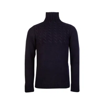 Maison Margiela High Neck Wool Sweater In Black
