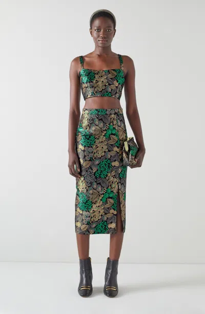 Lk Bennett Charlotte Woven Tops In Multi