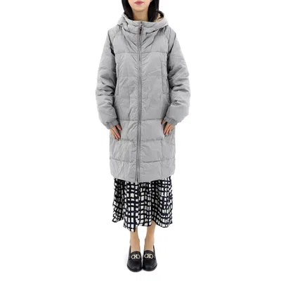 Max Mara Ladies Sportl Quilted Down Coat In Gray