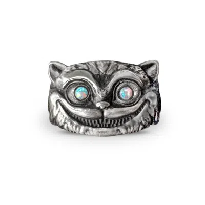 Perry Gargano Women's Cheshire Cat ~ Wanderlust Ring - Sterling Silver - Ethiopian Opal Gemstones