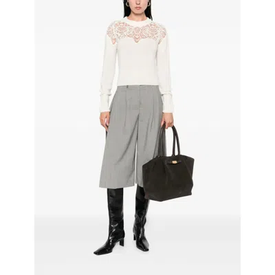 Ermanno Scervino Lace-insert Sweater