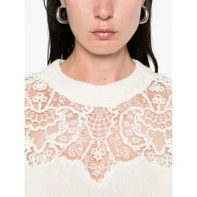 Ermanno Scervino Lace-insert Sweater
