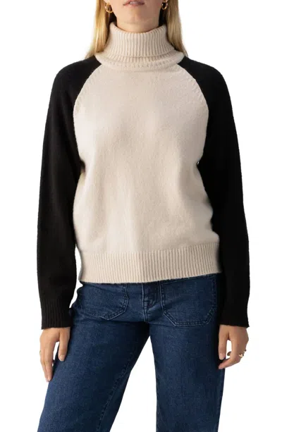 Sanctuary Cozy Day Contrast Crew-neck Sweater In Multi
