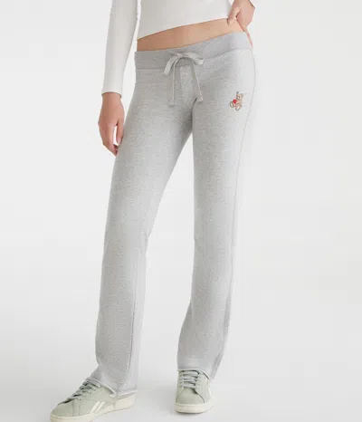 Aéropostale Teddy Bear Fit & Flare Sweatpants In Gray