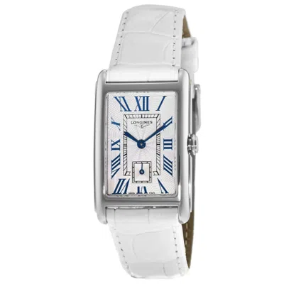 Longines Dolcevita Quartz White Leather Strap Women's Watch L5.512.4.71.2