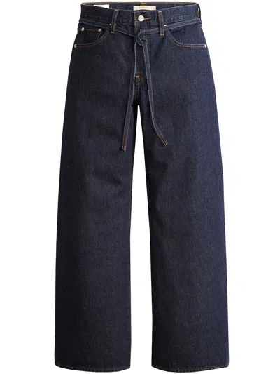 Levi's High Waist Wide Leg Culotte Jeans In Blue