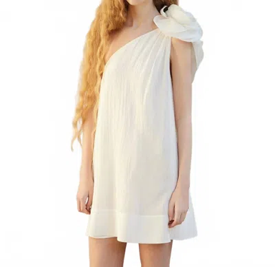 Mes Demoiselles Poesie Mini Dress In White In Neutral