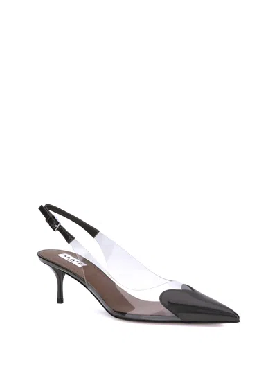Alaïa Alaia Black Heart Mules In Patent Calfskin