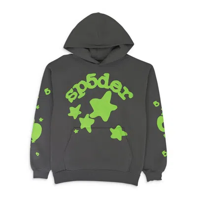 Sp5der Star-print Hooded Sweatshirt